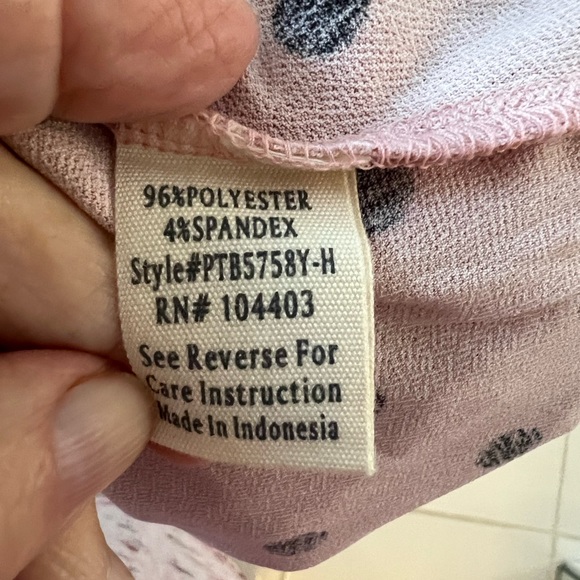 FLOWER & FEATHER 2XL PINK & BLACK DOT TOP - Picture 5 of 7